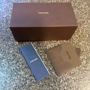 Tom Ford Authentic Sunglasses Box Only Hard Case Packaging Replacement Brown